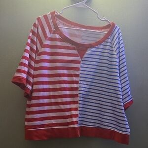Striped Red and Blue Kids Shirt